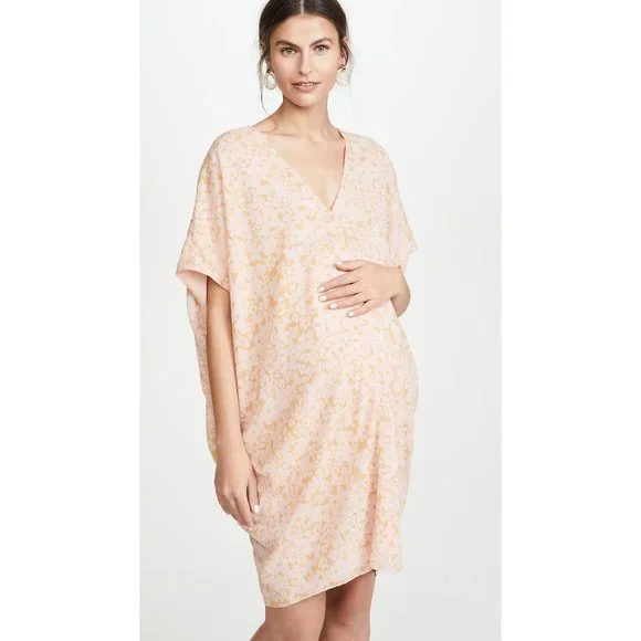 hatch silk dress Hatch The Easy Maternity Satin Slip Dress Rosewood Pink For The Creators